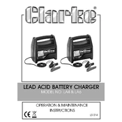 Clarke 6266300 LA4 Lead Acid Battery Charger manual cover