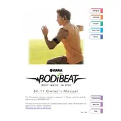 Yamaha BodiBeat BF-11 Music Player manual cover