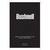 Bushnell 730132A Scope manual cover