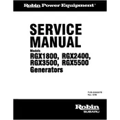 Subaru Robin RGX1800 Generator