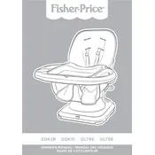 Fisher Price Mattel SpaceSaver High GDK31 Chair manual cover