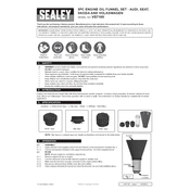 Sealey VS7105 Funnel manual cover