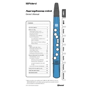 Roland Aerophone Mini manual cover