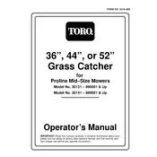 Toro 36-inch-44-inch-52-inch 30131 Grass Catcher manual cover