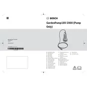 Bosch GardenPump18V-2000 Accessory manual cover