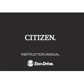 Citizen 010x Watch manual cover