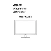 ASUS VC209D Monitor manual cover