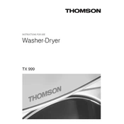 Thomson TX999 Washing Machine manual cover