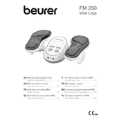 Beurer FM 250 Vital Legs EMS Circulation Stimulator manual cover