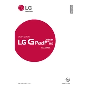 LG G Pad F LG-AK495 Tablet manual cover