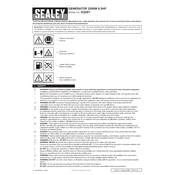 Sealey G2201 Generator manual cover