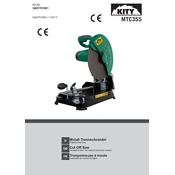 Kity MTC355 3403701901 Saw manual cover