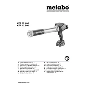 Metabo KPA 12 400 Caulking Gun manual cover