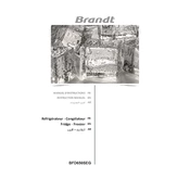 Brandt BFD650SEG Refrigerator manual cover