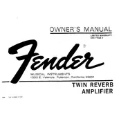 Fender Twin Reverb 1976 Amplifier manual cover