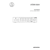 Audio-Technica ATDM-0604 Mixer manual cover