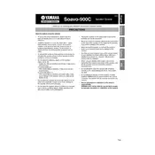 Yamaha Soavo-900C Speaker manual cover