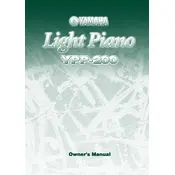 Yamaha YPP-200 Piano manual cover