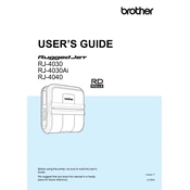 Brother Rugged Jet RJ-4030 manual cover