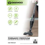 Daewoo Tornado Freedom Cordless 2in1 Vacuum FLR00044 Vacuum Cleaner manual cover