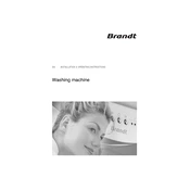 Brandt WBT8124 Washing Machine manual cover