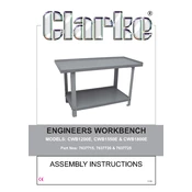 Clarke 7637715 CWB1200E Engineer Workbench manual cover