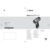 Bosch EasyImpactDrive 12 Driver manual cover