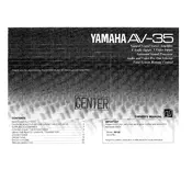 Yamaha AV-35 Amplifier manual cover