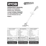 Ryobi P20015 Trimmer manual cover