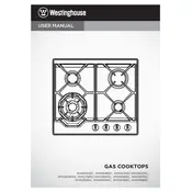 Westinghouse WHG644SC Cooktop manual cover