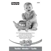 Fisher Price Mattel Roll-a-Rounds Twirlin Whirlin Turtle G6169 Toy manual cover