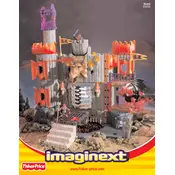 Fisher Price Mattel Imaginext Dragomont Castle C5235 Toy manual cover