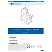 Blastrac EBE 200DC Dust Collector manual cover