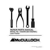 McCulloch 14592RB manual cover