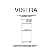 Vistra HSDR450BE2 Refrigerator manual cover