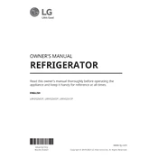 LG LRFXS2513S Refrigerator manual cover