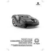 Husqvarna Automower 450X Lawn Mower manual cover