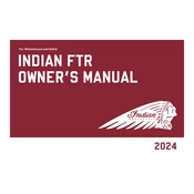 Indian FTR R Carbon 2024 Motorcycle manual cover