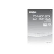 Yamaha CDR-HD1300 Recorder manual cover