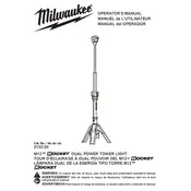 Milwaukee M12 2132-20 Light manual cover