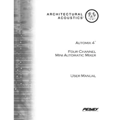 Peavey Automix 4 Mixer manual cover