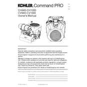 Kohler CH940 Engine manual cover