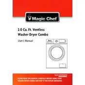 Magic Chef MCSCWD20B3 Dryer manual cover