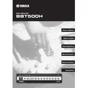 Yamaha BBT500H Amplifier manual cover