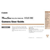 Canon IXUS 180 manual cover