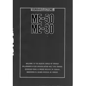 Yamaha Electone ME-30 Keyboard manual cover