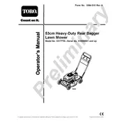 Toro Recycler 21-inch 22177TE Mower manual cover