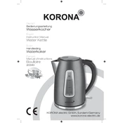 Korona 20340 Kettle manual cover