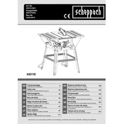 Scheppach HS110 5901312901 Saw manual cover