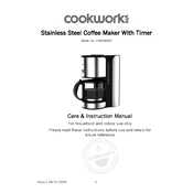 Cookworks 8545282 CM2069ST Coffee Machine manual cover